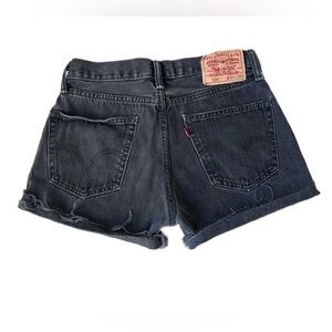 Levi's Women's Black Denim Shorts 505